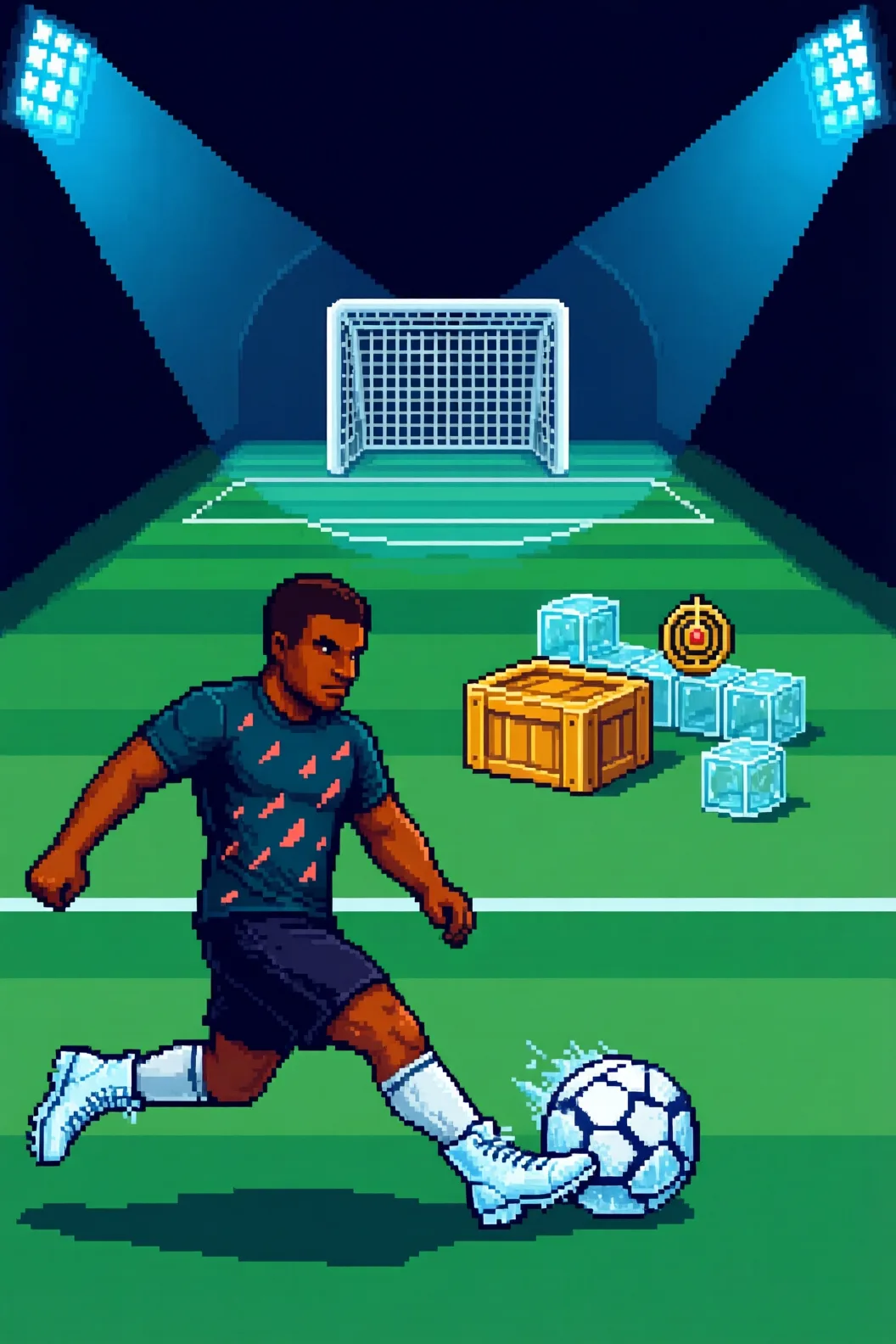Qwen Image 2512 pixel-football T2I, seed 42