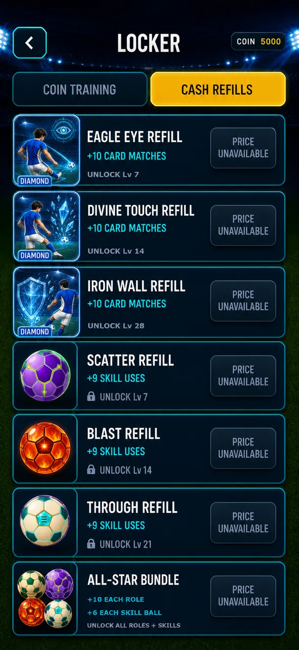Locker Cash Refills V1 preview